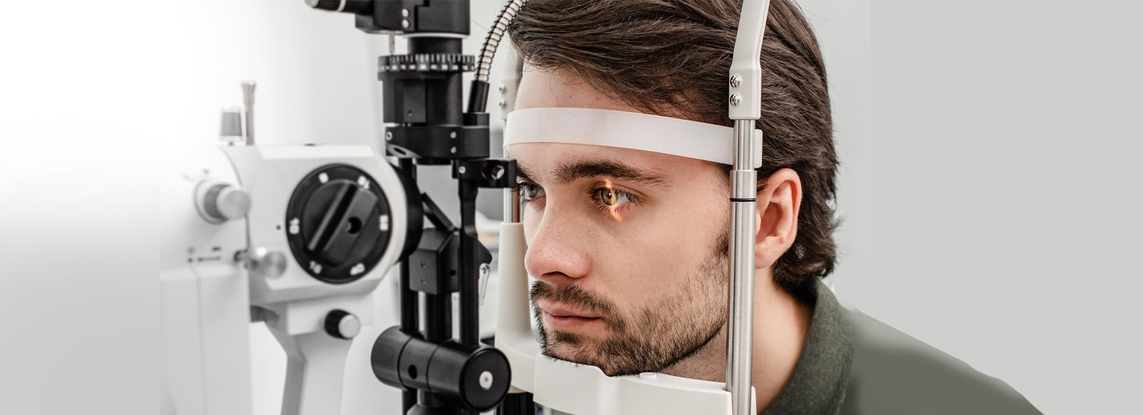 young man during eye exam in Wentzville